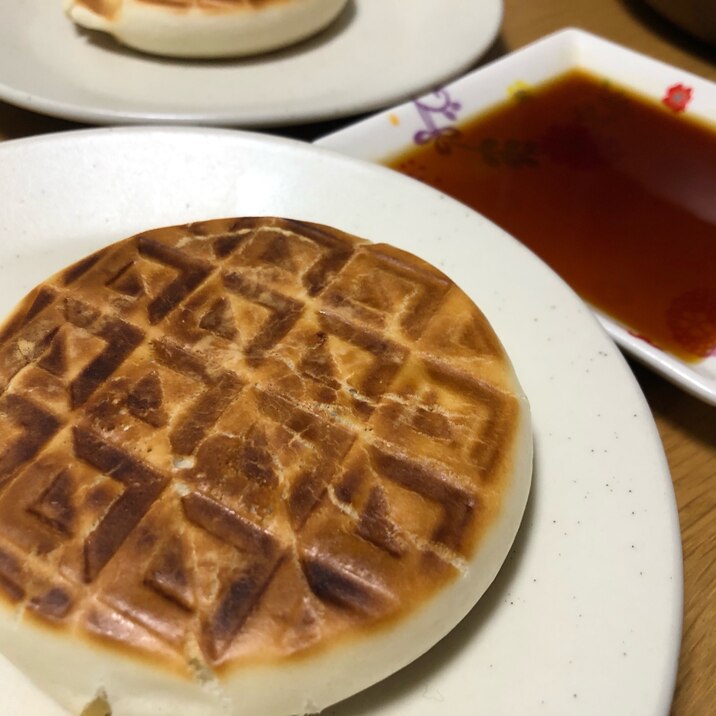 ホットサンドメーカーで肉まん！